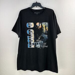 Polo G Tshirt Mens Large Black Cotton The Goat Graphic‎ Print Short Sleeve Tee